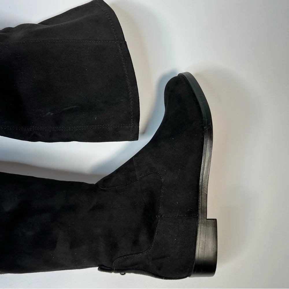 Kenneth Cole Reaction Windy-Y Over the Knee Black Faux Suede Boot- New - Picture 8 of 14